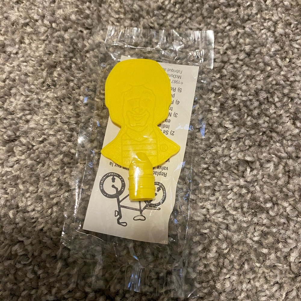 1987 McDonalds Promo Bicycle Valve Stem Covers